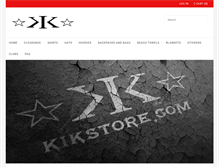 Tablet Screenshot of kikstore.com